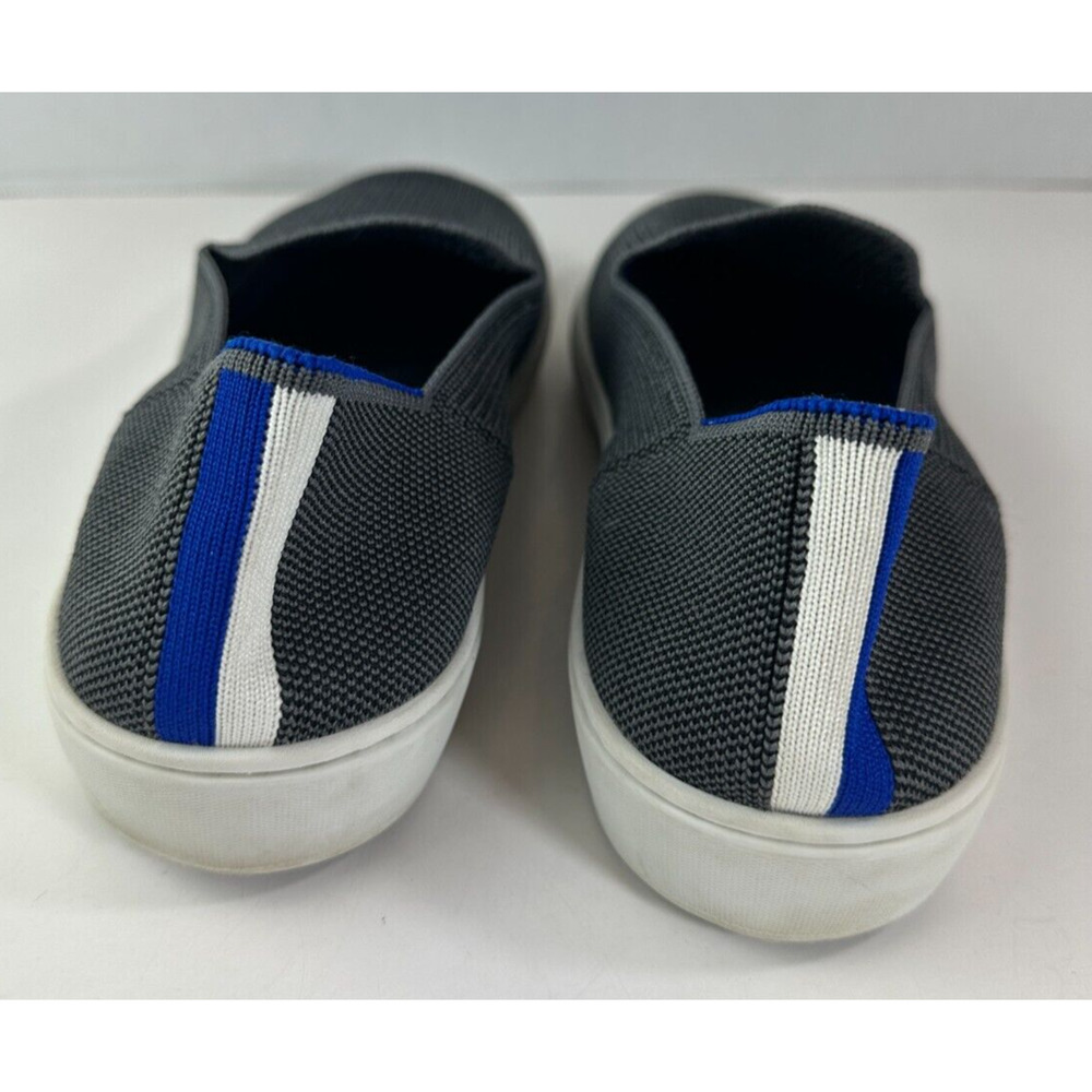 *Read* Rothy’s The Original Slip On Sneaker Steel Gray & Blue Women’s Size 9.5 - Picture 11 of 16